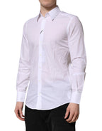 White MARTINI Long Sleeves Dress Formal Shirt