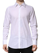 White MARTINI Long Sleeve Dress Formal Shirt