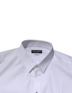 White GOLD Long Sleeve Dress Men Formal Shirt