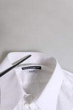 White GOLD Long Sleeve Dress Men Formal Shirt