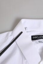 White GOLD Cotton Long Sleeves Men Formal Shirt