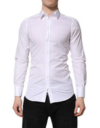 White GOLD Cotton Long Sleeve Men Formal Shirt