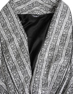 Multicolor Floral Robe Coat Wrap Jacket