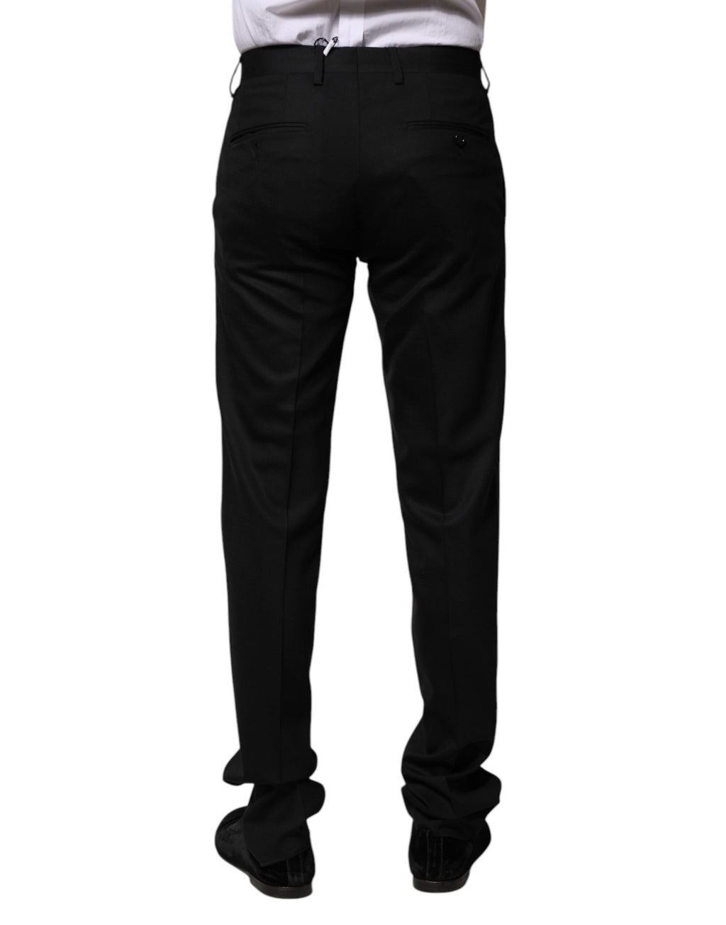 Black Wool Formal Dress Pants