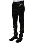 Black Sequined Embellishment Pants