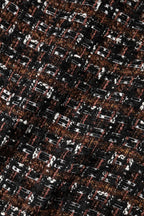 Multicolor Sleeveless Mini Tweed A-line Dress