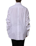 White Rhinestone Embellish Long Sleeves Top