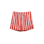 Red Polyester Swim Shorts