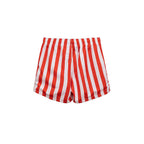 Red Polyester Swim Shorts
