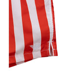 Red Polyester Swim Shorts