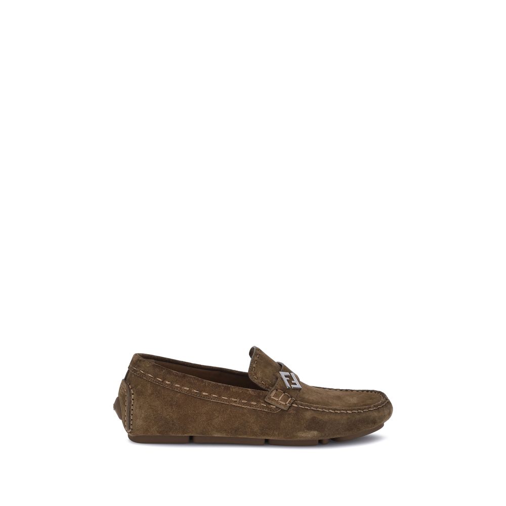 Brown Calf Leather Bos Taurus Slip-On Loafers