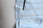 Blue Striped MARTINI Long Sleeve Dress Shirt