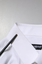 White Cotton MARTINI Long Sleeve Dress Shirt