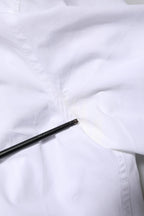 White Cotton GOLD Long Sleeves Men Dress Shirt