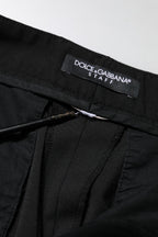 Black High Waisted Tapered STAFF Pants
