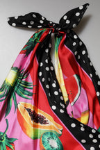 Multicolor Halter Party Evening Cropped Top