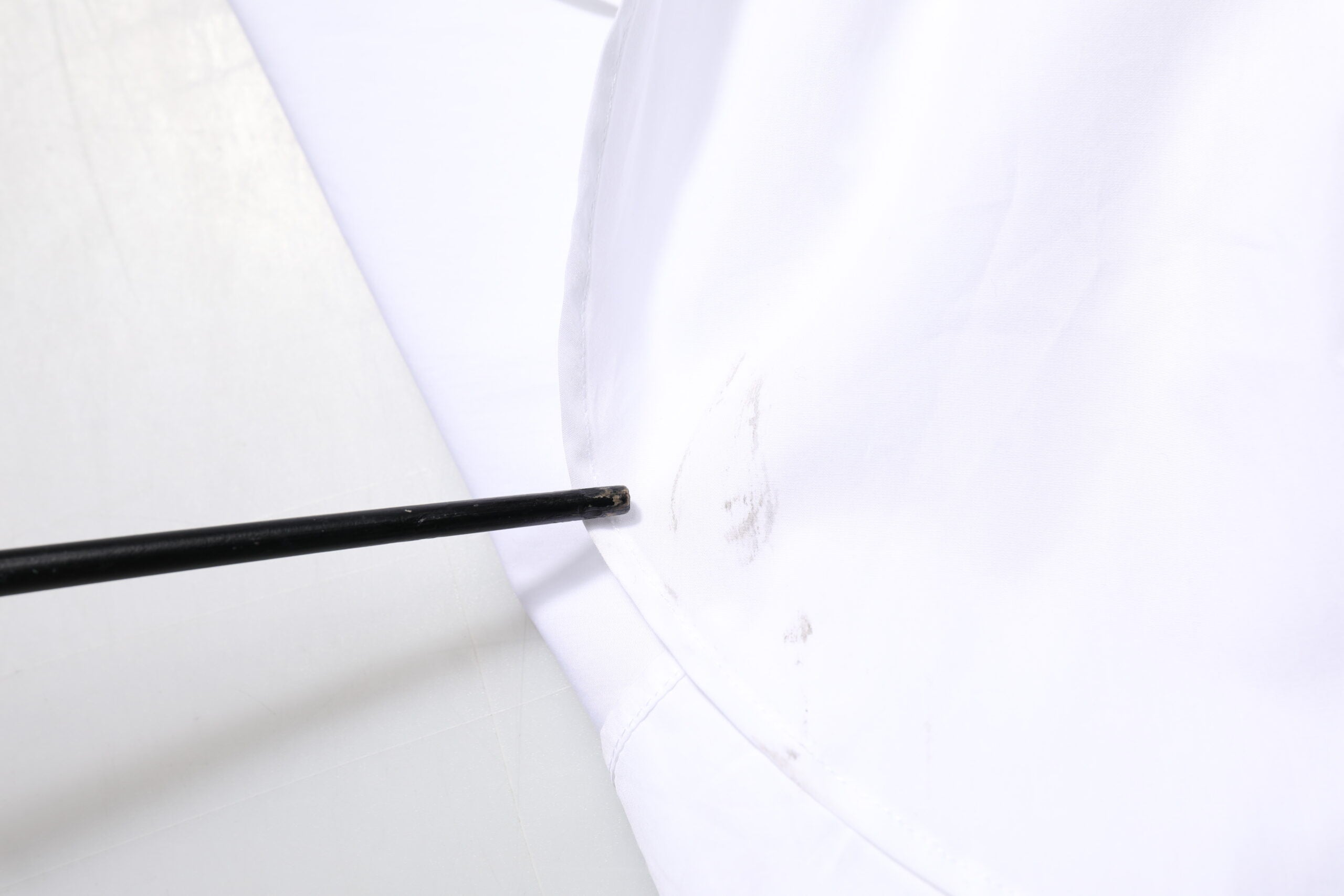 White Cotton Collared Shirt Long Sleeve Top