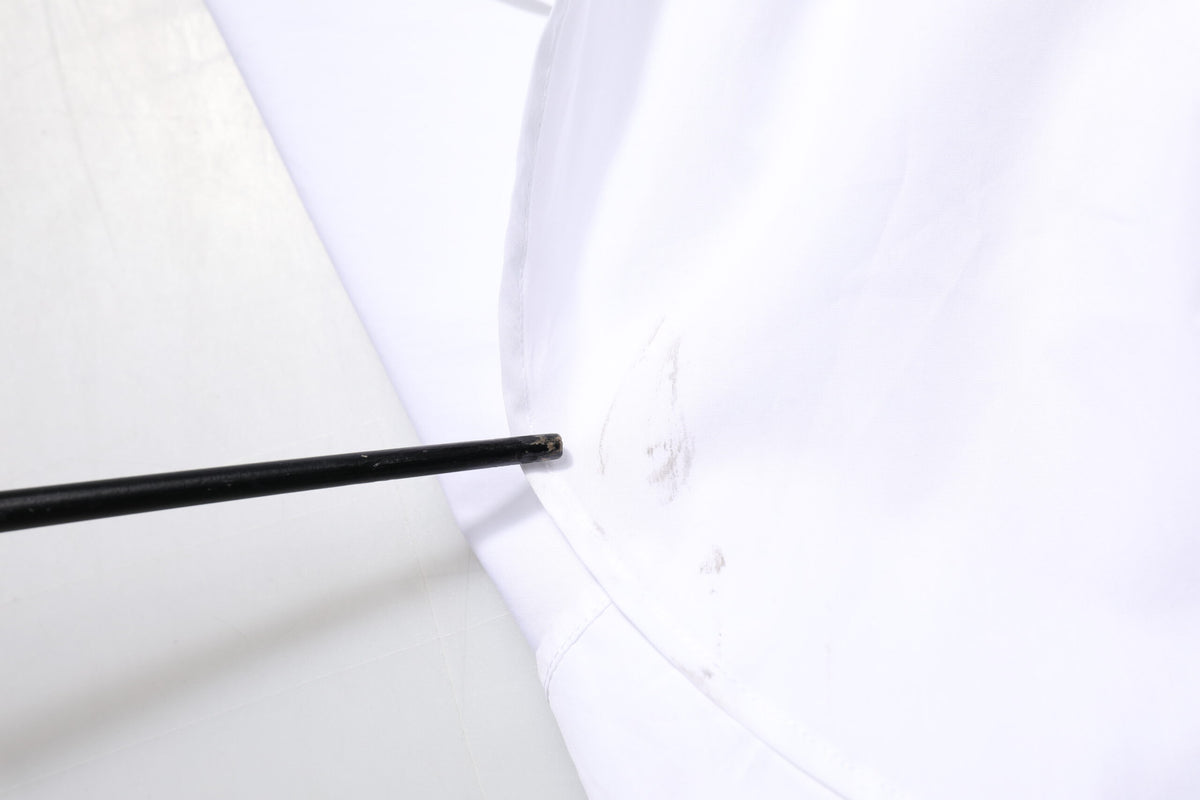 White Cotton Collared Shirt Long Sleeve Top