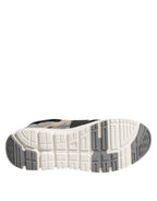 Multicolor Leather Suede Low Top Sneaker Shoes