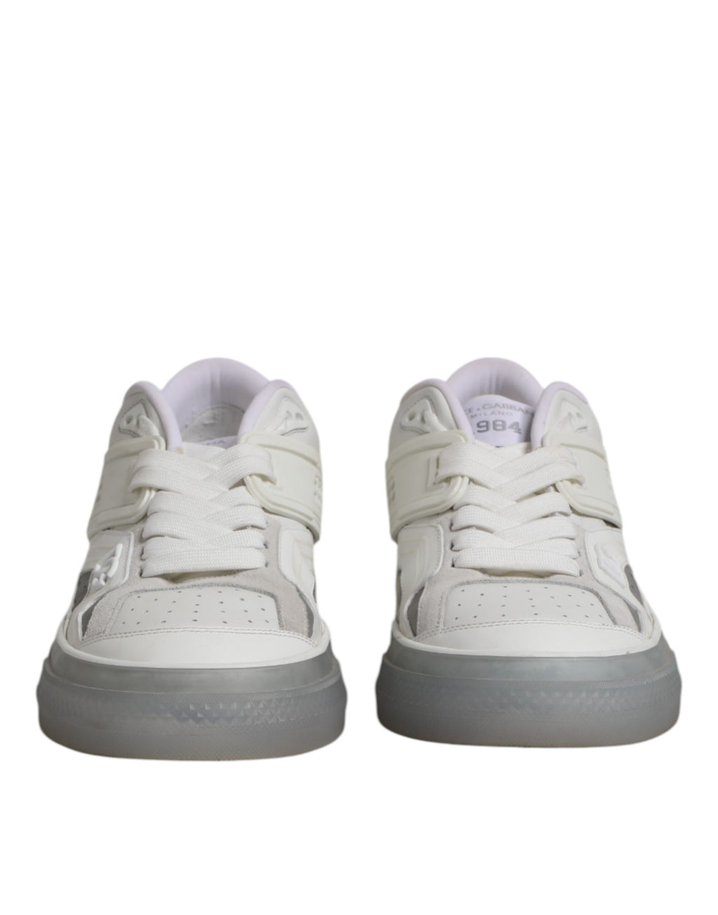 White Low Top DG Embossed Men Sneakers Shoes