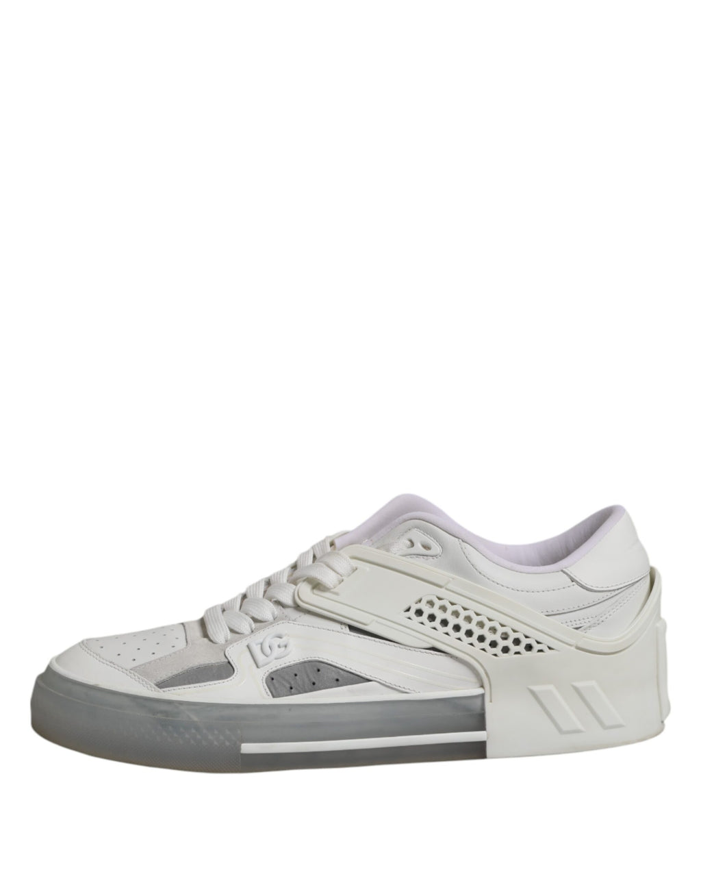 White Low Top DG Embossed Men Sneakers Shoes