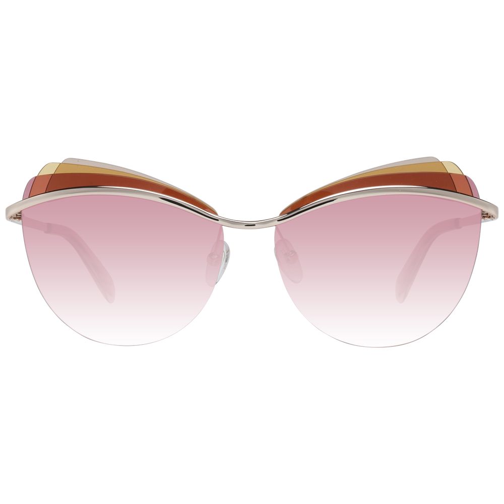 Gold Metal & Plastic Sunglasses