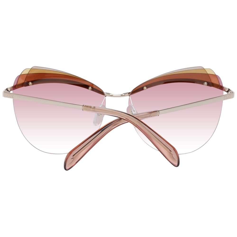 Gold Metal & Plastic Sunglasses