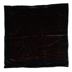 Black Red Viscose Square Men Foulard Scarf
