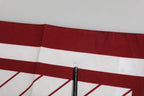 White Red DG Logo Square Men Foulard Scarf