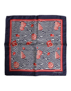 Multicolor Seashells Square Men Foulard Scarf