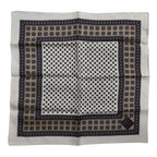Multicolor Patterned Square Men Foulard Scarf