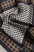 Multicolor Patterned Square Men Foulard Scarf