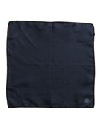 Blue DG Crown Silk Square Men Foulard Scarf