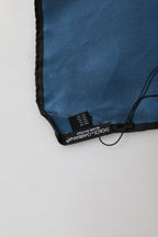 Blue DG Crown Silk Square Men Foulard Scarf