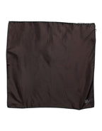Brown DG Crown Silk Square Men Foulard Scarf