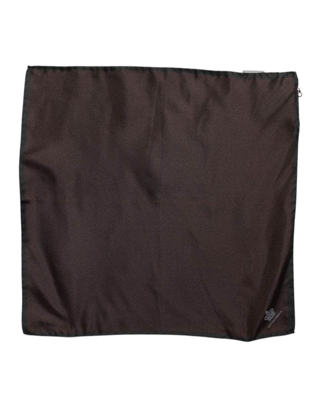 Brown DG Crown Silk Square Men Foulard Scarf