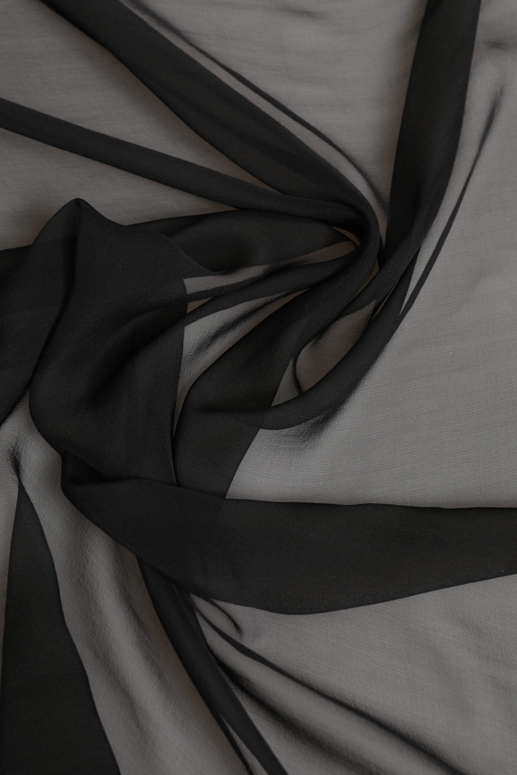 Gray Black Silk Square Women Foulard Scarf