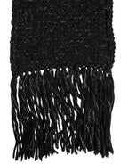 Black Cashmere Neck Warmer Wrap Shawl Scarf