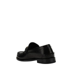 Black Calf Leather Bos Taurus Slip-On Loafers