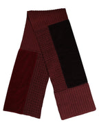 Maroon Black Neck Warmer Wrap Shawl Scarf