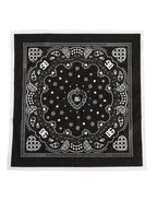 Black White Bandana Square Men Foulard Scarf