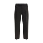 Black Cotton Dress Pants