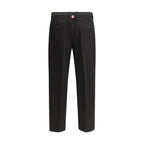 Black Cotton Dress Pants