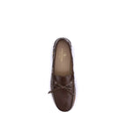 Brown Calf Leather Bos Taurus Slip-On Loafers