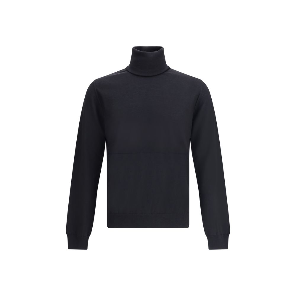 Black Fleece Wool Sweatshirt