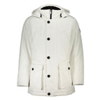 Bianco Poliammide Men's Jacket