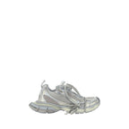 Gray Polyester Chunky Sneakers