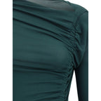 Bicolor Viscose Casual Dress