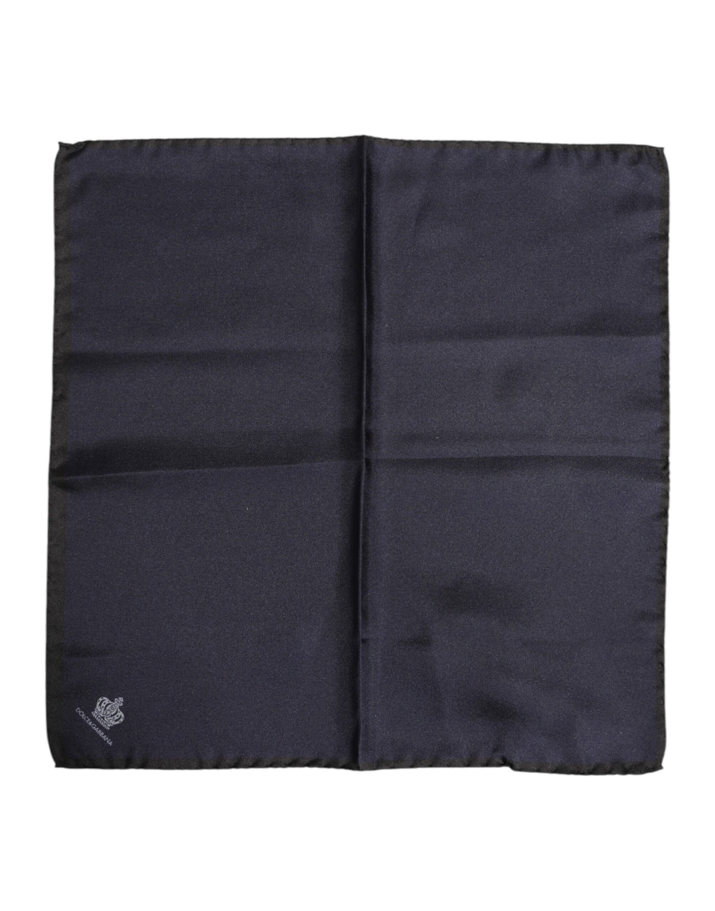 Blue DG Crown Silk Square Men Foulard Scarf