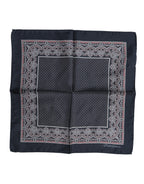 Multicolor Fantasy Silk Square Foulard Scarf